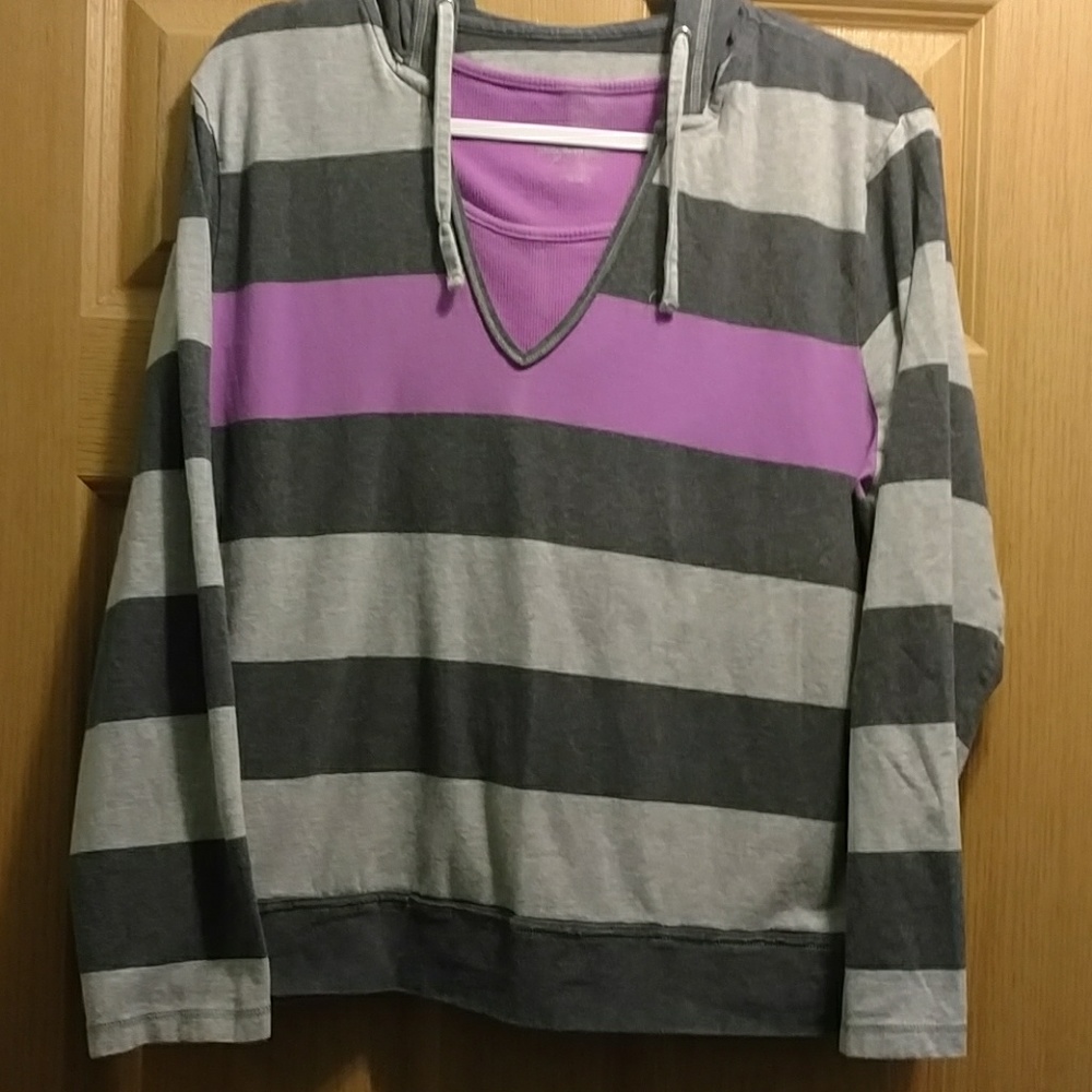 Striped hoodie